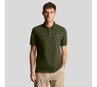 Men's Lyle And Scott Co-Ordinate Print Plain Polo Shirt in Green