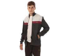 Men's Lyle And Scott Colour Block Track Jacket in Grey