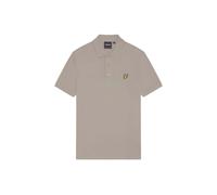 Men's Lyle & Scott Branded Chest Logo Sage Uniform Green Polo Shirt - Tan - Size: 38