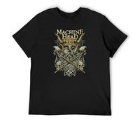 Men's Machine Head Heavy Lies The Crown T-Shirts Black XXL