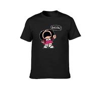 Men's Mafalda Basta Man T-Shirt Unisex Tee Black S