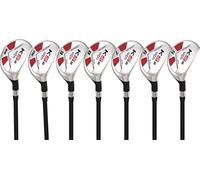 Men's Majek Golf All Hybrid Complete Full Set, which Includes: #5, 6, 7, 8, 9, PW +SW Senior Flex Right Handed New Utility A Flex Club
