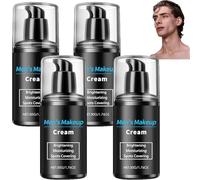 Men's Makeup Cream Foundation, Lightweight Tinted Moisturizer & Concealer for Covering Blemishes and Imperfections, Evens & Brightens Skin Tone, Pores Blurring, Correcting Makeup for Men (4psc)