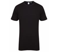 Mens Mans BLACK GREY or WHITE Extra Long Length Cotton Tee T-Shirt