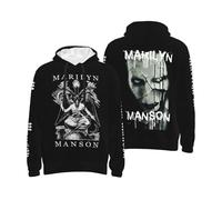 Men's Manson Rock Band Marilyn All-over Print Hoodie Trendy And Personalized Sweatshirt Travel And Sports Hoodies Multicolor M