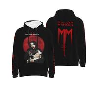 Men's Manson Rock Band Marilyn All-over Print Hoodie Trendy And Personalized Sweatshirt Travel And Sports Hoodies Multicolor M