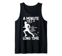 Mens Marathon A Minute Isn´t Long Time Running Tank Top