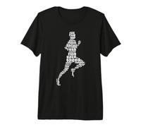 Mens Marathon Runner Rush Run Pace Speed Running Premium T-Shirt