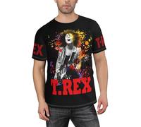Men's Marc *Bolan-Rock Group Rex T-Shirt Stylishprinted Short Sleeve Shirt Casual and Versatile Suitable for Multiple Scenarios Multicoloured M