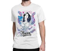 Men's Marina and The Diamonds Art T-Shirt, Cotton Tee White M