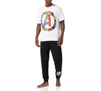 Mens Marvel Avengers Pyjamas PJ set, Incredible Hulk Captain America Iron Man Pjs for Men, Official Marvel Avengers Merchandise
