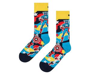 Mens Marvel Captain America Novelty Socks | Gift Idea by Happy Socks