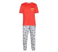 Mens Marvel Comics Pyjamas | Official Avengers Merchandise | T-Shirt & Lounge Bottoms | PJ Set Gift For Men White