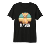 Mens Mason - Cute Boy Name with Cute Lion Premium T-Shirt