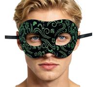 Men's Masquerade Masque | Venice Style Costume Accessory | Half Face Vintage Masque | for Male Dad Boyfriend Masquerade Ball Halloween Party Carnival Prom Cosplay Venice Costume