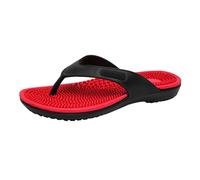 Men's Massage Flip Flops, Summer Slides, Slippers, Toe Separator, Lightweight, Comfortable Mules, Casual Slippers, Bath Slippers, Sandals, Slippers, Beach Shoes for the Beach, Pool, Outdoor Use, red