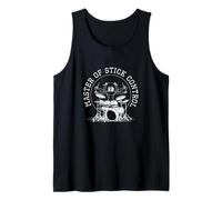 Mens Master of Stick Control Funny Drum Players Drummer Musician Tank Top