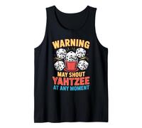 Mens May Shout Yahtzee Game Night Dice Game Funny Yahtzee Tank Top