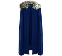 Mens Medieval Costume, Mens Long Victorian Cloak With Collar Vintage Medieval King Cape Renaissance Capelet Viking Cosplay Costume