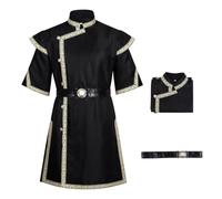 Men's Medieval Costume Renaissance Pirate Halloween Viking Tunic Knight Cosplay Warrior LARP Shirts (S)