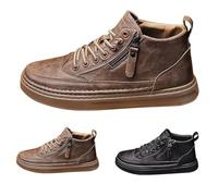 Men's Medieval Shoes Women's Renaissance Slip-On Boots Retro Cowboy Boots PU Leather Viking Boots Halloween Cosplay Casual Shoes High Top Slip Boots Outdoor Garden Shoes, black, 8.5 UK