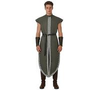 Men's Medieval Viking Vest Surcoat Renaissance Knight Pirate Tabard Sleeveless Tunic Cloak Warriors Costume for Halloween Carinval
