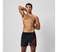 Men's Medley Logo Swim Shorts Black/Red - 2XL Anthracite/High Risk Red 2XL