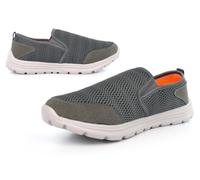 Mens Memory Foam Shoes Size 6 Boys Shoes Size 10 Casual Trainer Mens Casual Shoe Memory Foam Shoe Slip On Comfort Lightweight Sizes 6-12 Grey 6 UK