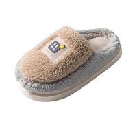 Mens Memory Foam Slippers Sleepers, Guest Thickened Solid Color Autumn Winter Lightweight Indoor Classic Warm Fluffy with Anti-Slip Sole Home House Ankle Breathable Comfortable Shoes for Womens