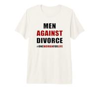 Mens Men Against Divorce - Conservative Men's Pro-Marriage Quote Premium T-Shirt