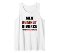 Mens Men Against Divorce - Conservative Men's Pro-Marriage Quote Tank Top