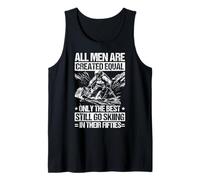 Mens Men Created Equal, Best GO Skiing in Fifties Tank Top