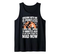 Mens Mens Arguing With Me Is Pointless I Was Knew I Was Wrong Fun Tank Top