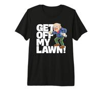 Mens Men's Get Off My Lawn a Funny Grumpy Old Man Quote Shirt Premium T-Shirt