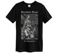 Men's Mens Machine Head The Blackening - Amplified Clothing Short Sleeve Crewneck Tee T-Shirts Black XXL