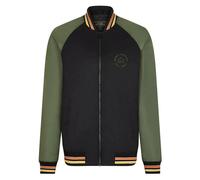 Mens Merc London Classic Retro Zip up Jacket Top Gibson - Black / Gold