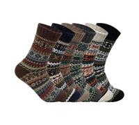 Men's Merino Lamb wool Socks, 2.4 Tog, Stylish Knitting Warm Winter Thermal Socks, Mens Every day Soft Breathable Lamb Wool Socks UK Size 6-11 (UK, Numeric, 6, 11, Regular, Regular, 2, Assorted)