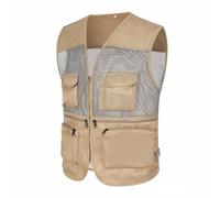 Men'S Mesh Patchwork Multi-Pockets Cargo Vest | Waistcoats For Men Casual Lightweight Gilet Versatile Breathable Gilet Zipped Pockets Outdoor Waistcoat Durable Hiking Waistcoat Military Jacket