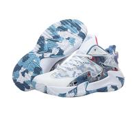 Mens Mesh Running Trainers Basketball Shoes and Summer Youth Couple Sports Shoes Student Sports Competition Training Boys' Fashionable and (Blue,8)