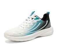 Mens Mesh Running Trainers Men's Shoes Sneakers Fashion Breathable Mesh Shoes Comfortable Trend Soft Bottom Running (White,5)