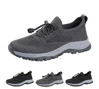 Mens Mesh Running Trainersmens Breathable Hiking Shoes Summer Wading Shoes Quick Dry Athletic Trainers Slip On Walking Sneakers Gym Tennis Trainer Fitness Sport Shoe Anti Skid Trekking Sneakers Grey