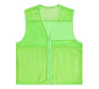 Men's Mesh Safety Vest, Breathable Hi Vis Reflective Vest, Multi-Pocket Lightweight Safety Jacket, Ideal for Outdoor Workwear, Summer Work Uniform, Cycling Running Visibility Vest