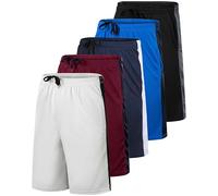 Men's Mesh Shorts Football Rugby Training Active Wear Athletic Basketball Essentials Performance Gym Running Summer Fitness Quick Dry Wicking Workout Clothes Sport Pockets -Set 15,XL