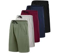 Men's Mesh Shorts Football Rugby Training Active Wear Athletic Basketball Essentials Performance Gym Running Summer Fitness Quick Dry Wicking Workout Clothes Sport Pockets - Set 7-5 Pack, 3XL