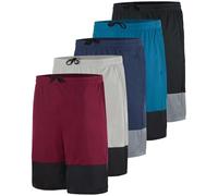 Men's Mesh Shorts Football Rugby Training Active Wear Athletic Basketball Essentials Performance Gym Running Summer Fitness Quick Dry Wicking Workout Clothes Sport Pockets -Set 12,3XL