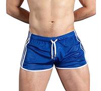 Mens Mesh Swim Shorts See Through 3 Inch Summer Booty Bottoms Quick Dry Beach Shorts Lightweight Drawstring Boardshorts Swimming Trunks
