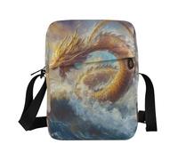 men's messenger bag cross body bag Women's Purses Shoulder Handbag Adjustable Strap for Casual Chinese Dragon