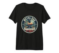 Mens Metal Dad Blacksmith Forge Metalworking Workshop Fathers Day Premium T-Shirt
