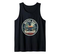Mens Metal Dad Blacksmith Forge Metalworking Workshop Fathers Day Tank Top