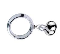 Men's Metal Stainless Steel Weighted Stretching Rings, Detachable Strength Training Rings-UKRB133 (Double Ball, 50mm)